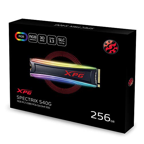 Adata XPG Spectrix S40G RGB 256GB M.2 NVMe 3500/1200 MB/s 3D TLC ADATA