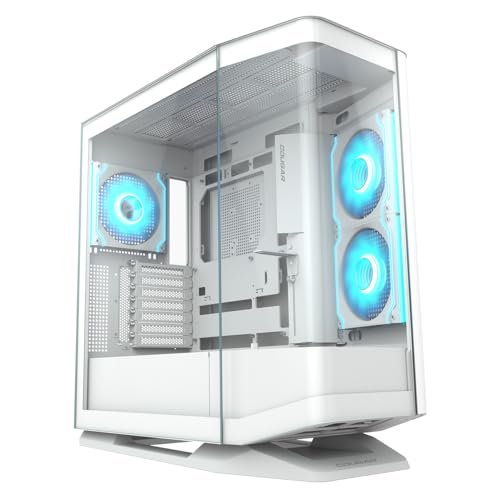 COUGAR FV270 White RGB Case Midi Tower Vetro Temprato No-Power E-ATX/CEB/ATX/mATX/Mini-ITX Cougar