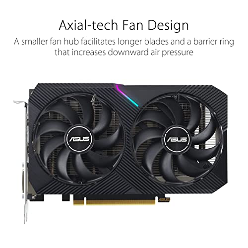 Asus GeForce Dual RTX 3050 8GB GDDR6 HDMI/DVI/DisplayPort PCi Ex 4.0 16x - DUAL-RTX3050-O8G-V2 ASUS