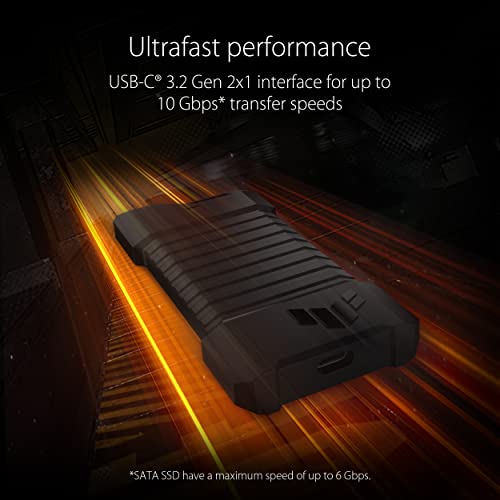 Asus TUF Gaming A1 HDD Enclosure M.2 PCIe NVMe M-Key 10Gbps Type-C ASUS