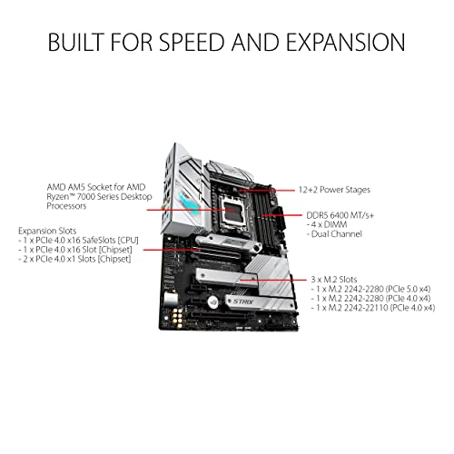 Asus ROG Strix B650-A Gaming Wi-Fi AMD B650 4*DDR5 3*M.2 4*SataIII skAM5 HDMI/DP ATX ASUS