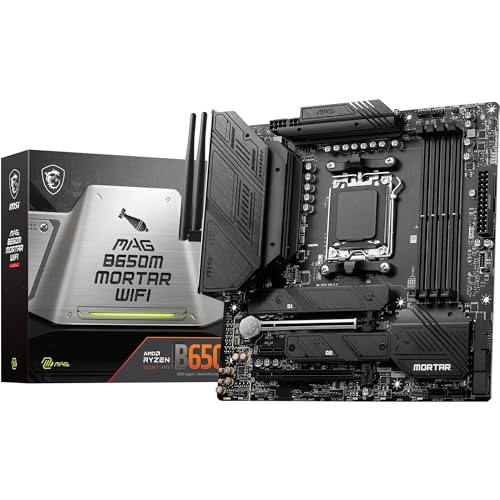 MSI MAG B650M Mortar Wi-Fi AMD B650 4*DDR5 2*M.2 6*SataIII skAM5 HDMI/DP mATX MSI Microstar