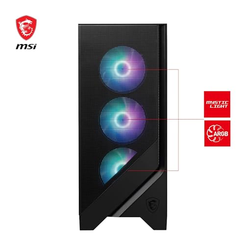 MSI MAG FORGE 320R AIRFLOW Case Midi Tower Vetro Temprato No-Power ATX/mATX / Mini-ITX MSI Microstar