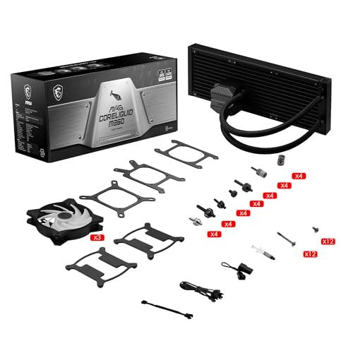 MSI MAG Coreliquid M360 ARGB CPU Liquid Cooler Intel 1851/1700/1200 AMD AM5/AM4 MSI Microstar