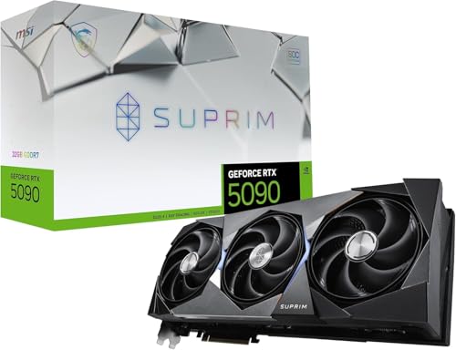 MSI GeForce RTX 5090 32G SUPRIM SOC 32GB GDDR7 DLSS4 1*HDMI/3*DisplayPort PCi Ex 5.0 16x MSI Microstar