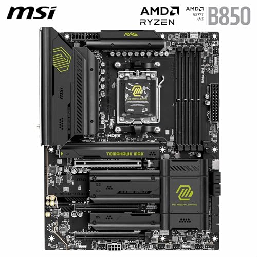 MSI MAG B850 Tomahawk Max Wi-Fi AMD B850 4*DDR5 4*M.2 4*SataIII AM5 HDMI ATX MSI Microstar