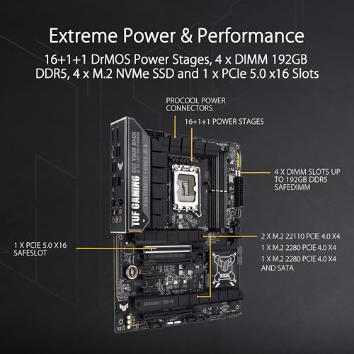 Asus TUF Gaming Z790-PRO Wi-Fi 4*DDR5 4*M.2 4*SataIII sk1700 HDMI/DP ATX ASUS