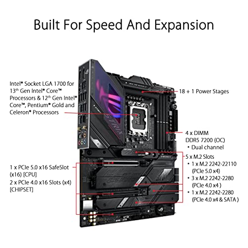 Asus ROG Strix Z790-E Gaming Wi-Fi Intel Z790 4*DDR5 5*M.2 4*SataIII sk1700 HDMI/DP ATX ASUS