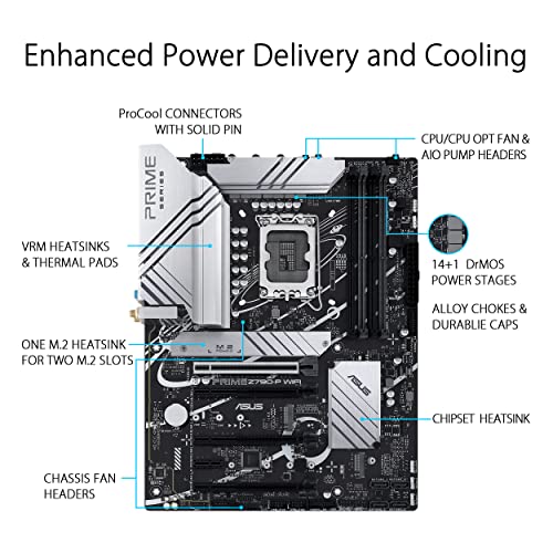 Asus Prime Z790-P Wi-Fi Intel Z790 4*DDR5 3*M.2 4*SataIII sk1700 HDMI/DP ATX ASUS