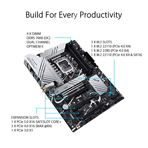 Asus Prime Z790-P Wi-Fi Intel Z790 4*DDR5 3*M.2 4*SataIII sk1700 HDMI/DP ATX ASUS