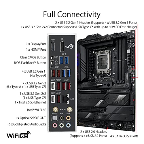 Asus ROG Strix Z790-E Gaming Wi-Fi Intel Z790 4*DDR5 5*M.2 4*SataIII sk1700 HDMI/DP ATX ASUS