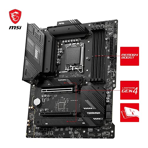 MSI MAG B760 Tomahawk Wi-Fi Intel B760 4*DDR5 3*M.2 4*SataIII sk1700 HDMI/DisplayPort ATX MSI Microstar