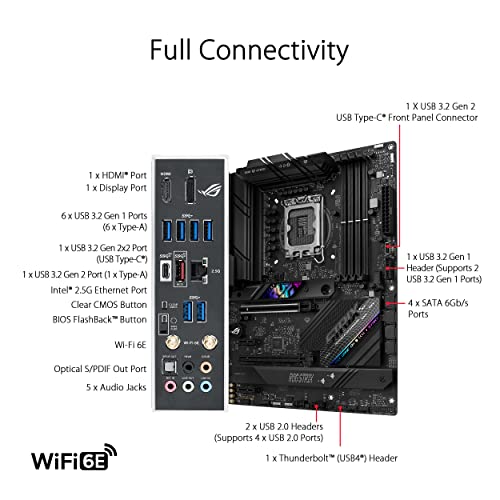 Asus Rog Strix B760-F Gaming WiFi INTEL B760 4*DDR5 3*M.2 4*SataIII sk1700 HDMI/Displayport ATX ASUS