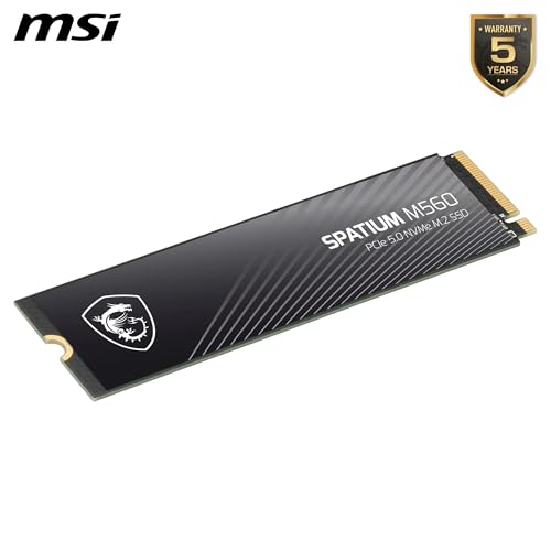 MSI Spatium M560 SSD 2TB M.2 NVMe PCIe 5.0 10300/8700 MB/s MSI Microstar