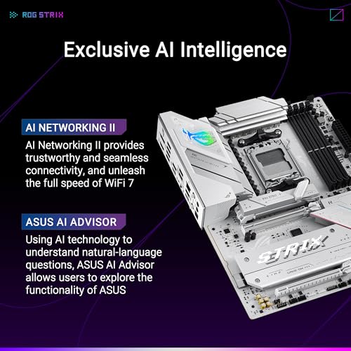 ASUS ROG STRIX B850-A Gaming Wi-Fi AMD B850 4*DDR5 4*M.2 2*SataIII AM5 HDMI/DisplayPort ATX ASUS