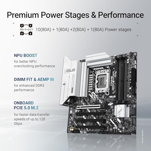 Asus Prime Z890M-PLUS WIFI Intel Z890 4*DDR5 3*M.2 6*SataIII sk1851 HDMI/DisplayPort mATX ASUS