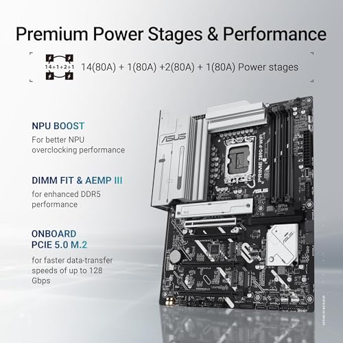 Asus Prime Z890-P WIFI Intel Z890 4*DDR5 4*M.2 4*SataIII sk1851 HDMI/DisplayPort ATX ASUS