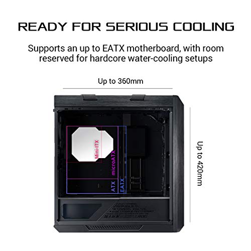 Asus ROG GX601 Strix Helios RGB Full Tower Vetro Temperato No Power minITX/mATX/ATX/E-ATX Nero ASUS