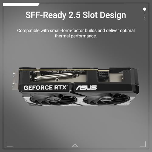 ASUS Dual GeForce RTX 5060 Ti 16GB GDDR7 OC Edition DLSS4 1*HDMI/3*DisplayPort PCi Ex 5.0 16x ASUS