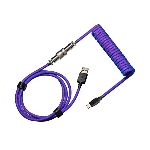 Cooler Master Coiled Keyboard Cable Blue Purple COOLER MASTER