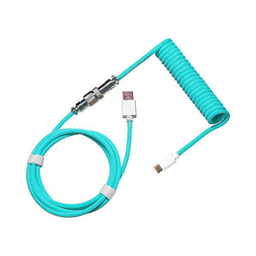 Cooler Master Coiled Keyboard Cable Cyan COOLER MASTER