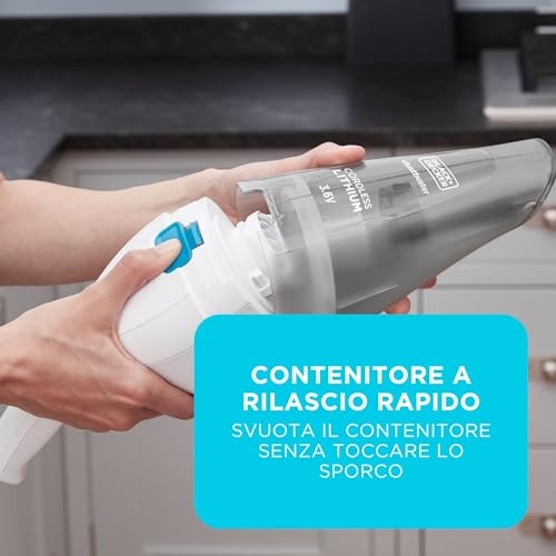 Black&Decker 3.6V Lithium-ion Cordless dustbuster Aspirabriciole Black and Decker