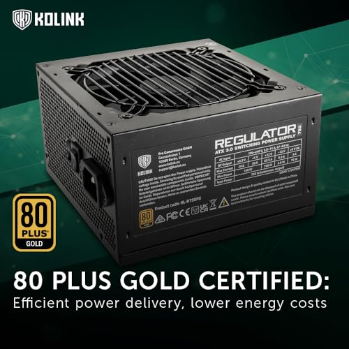 Kolink REGULATOR 750W Modulare 80+ Gold PFC Attivo ATX 3.0 Kolink