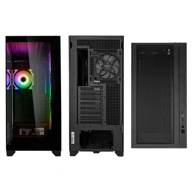 Kolink Unity Arena ARGB Case Mid-Tower Vetro Temperato No-Power minITX/mATX/E-ATX/ATX Kolink