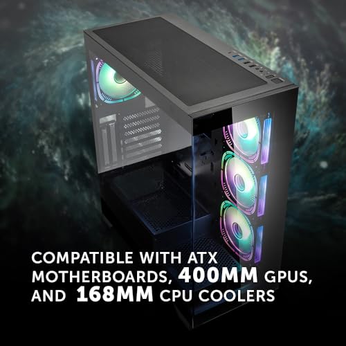 Kolink Unity Peak ARGB Case Mid-Tower Vetro Temperato No-Power minITX/mATX/ATX Kolink