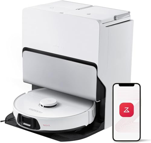 Roborock S8 MaxV Ultra White Aspirapolvere Robot Wi-Fi con Stazione di Pulizia RoboRock