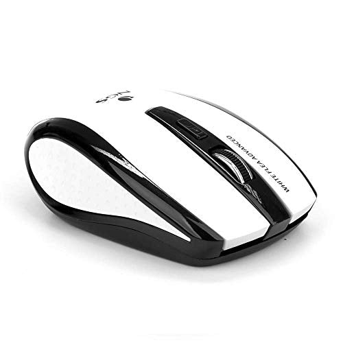 NGS Flea Advanced RF Mouse Wireless Ottico 1600DPI 6 Tasti Nero/Bianco NGS