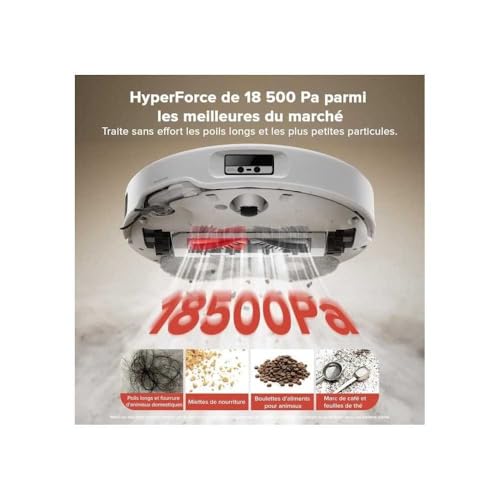 Roborock Qrevo Curv White Aspirapolvere Robot con Navigazione Intelligente e Stazione di Pulizia RoboRock