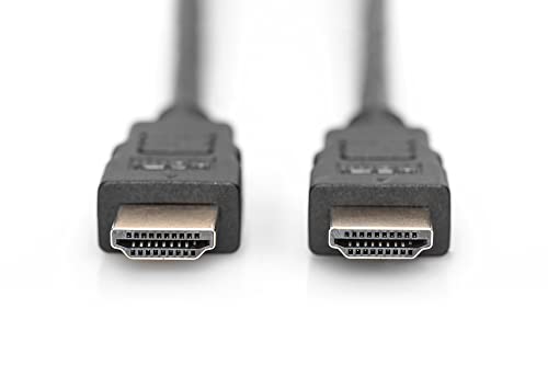 CAVO DIGITUS HDMI TO HDMI, M/M, 1MT, CONNETTORI DORATI, NERO, AK330107010S - Disponibile in 2-4 giorni lavorativi DIGITUS