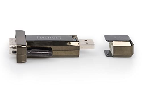 ADATTATORE DIGITUS USB 2.0 "A"/SERIALE RS232 9 PIN MASCHIO - CAVO PROLUNGA CM.80 INCLUSO - Disponibile in 2-4 giorni lavorativi DIGITUS
