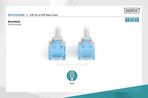 Digitus Cavo Patch RJ45 Cat5E Non Schermato 5mt DIGITUS