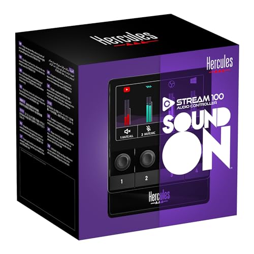 Hercules Stream 100 Controller audio 4 Tasti Nero Hercules