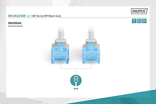 Digitus Cavo Patch RJ45 Cat5E Non Schermato 2mt DIGITUS