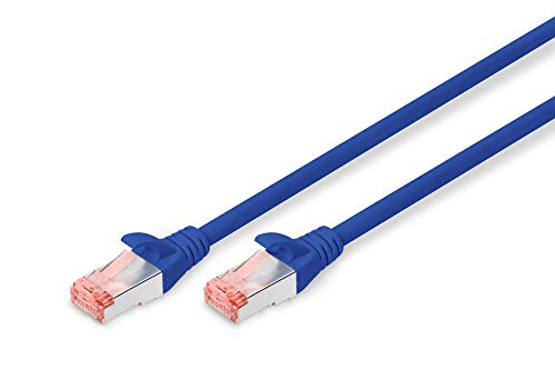 Digitus cavo di rete SFTP cat 6 doppia schermatura 50cm Blu DIGITUS
