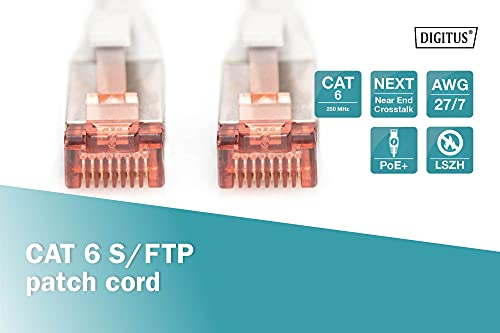 Digitus cavo di rete SFTP cat 6 doppia schermatura 50cm DIGITUS