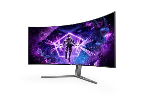 AOC Agon Pro AG456UCZD Monitor Curvo 44,5" OLED 240Hz UWQHD 0.03ms Multimediale Hub USB 2*HDMI/DisplayPort AOC