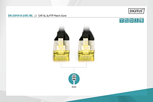 Digitus DK1644A100BL cavo di rete SFTP cat 6 doppia schermatura 10 mt DIGITUS