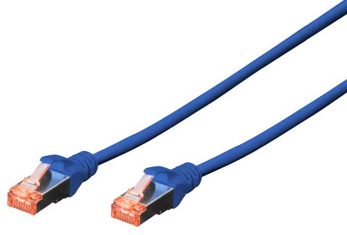 Digitus cavo di rete SFTP cat 6 doppia schermatura 50cm Blu DIGITUS