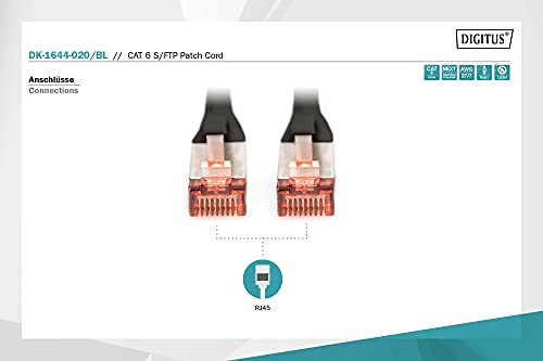 Digitus DK1644020BL Cavo Rete Cat6 Doppia schermatura S-FTP 2M DIGITUS