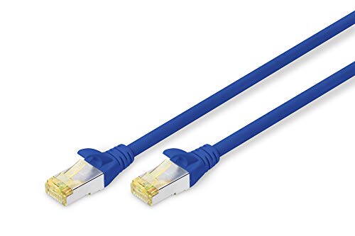 Digitus Cavo di rete RJ45 Cat6A Doppia Schermatura 1m Blu DIGITUS