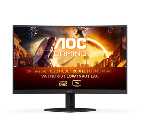 AOC C27G4ZXE Monitor Curvo 27" VA 280Hz Full HD 0,3ms Adaptive Sync 2*HDMI/DisplayPort AOC