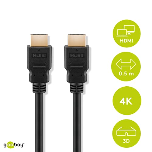 Digitus Cavo HDMI ad alta velocita' 0.5MT Singola schermatura DIGITUS