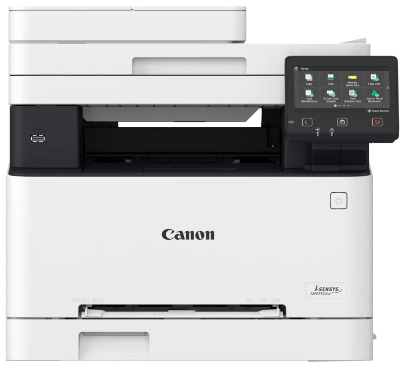 MULTIFUNZIONE CANON LASER COLORI i-Sensys MF657Cdw A4 18ppm 250FF FAX DADF Single Pass DUPLEX LAN USB WiFi LCD 12.7cm - Disponibile in 2-4 giorni lavorativi CANON