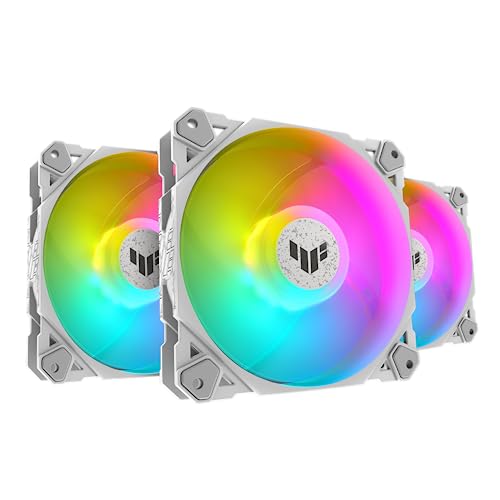 ASUS TUF Gaming TF120 White ARGB Kit 3 Ventole 120mm PWM ASUS