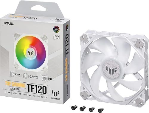 Asus TUF Gaming TF120 ARGB White Edition Ventola 120mm PWM ASUS