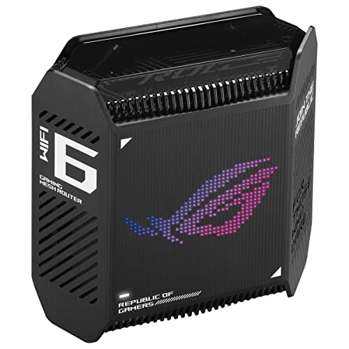 Asus ROG Rapture GT6 AiMesh Router Wireless AX 10000Mbps TriBand 1-Pack Nero ASUS